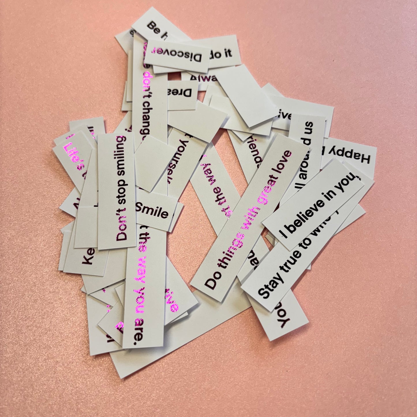 30pcs Dark Purple Foiled Vintage Treasures Word Pack