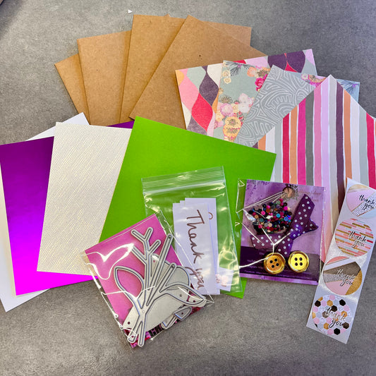 Mays Flowers Mini card making floral kit