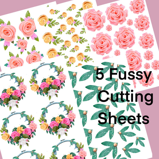 DIGITAL Fairy Dust Fussy Cutting Collection