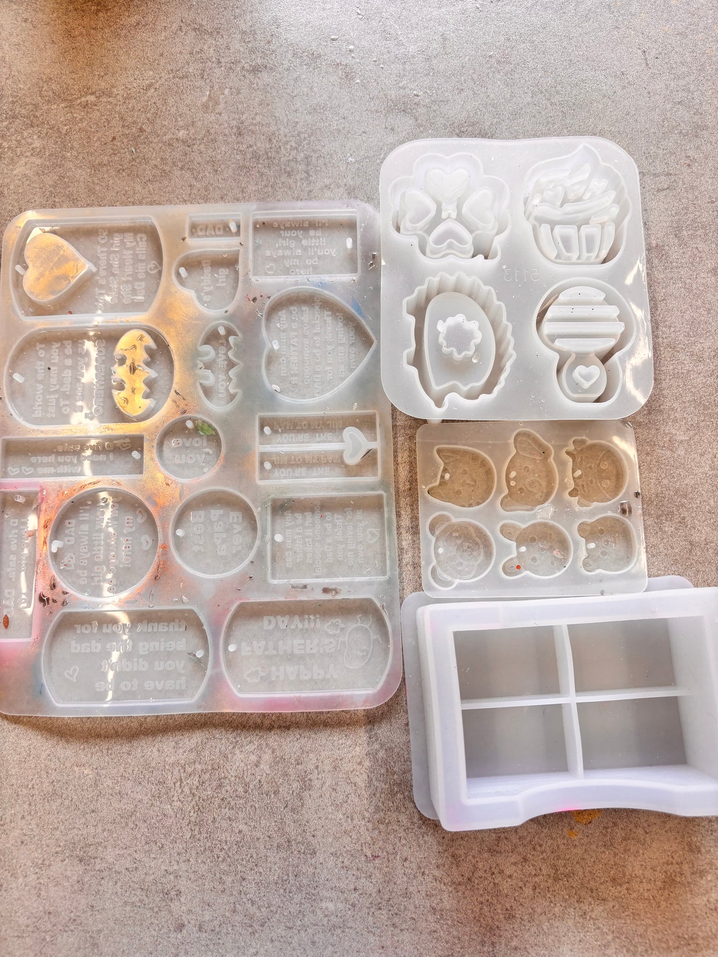 Collection of 4 Resin Molds lot 7