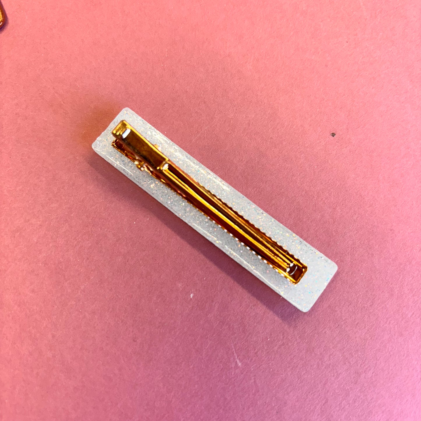 Purple Floral Design Hair Clips