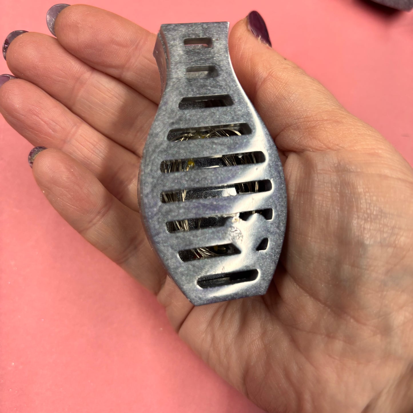 Set of 4 Light Up Mini Vases in Grey