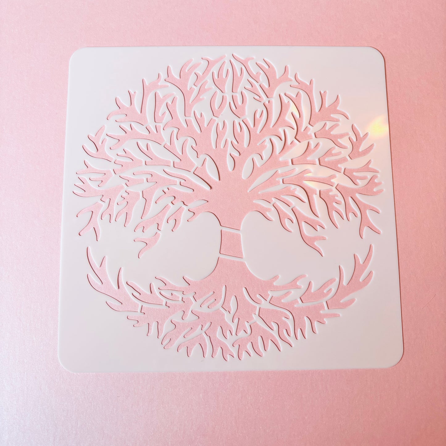 Tree Of Life 18cm square stencil