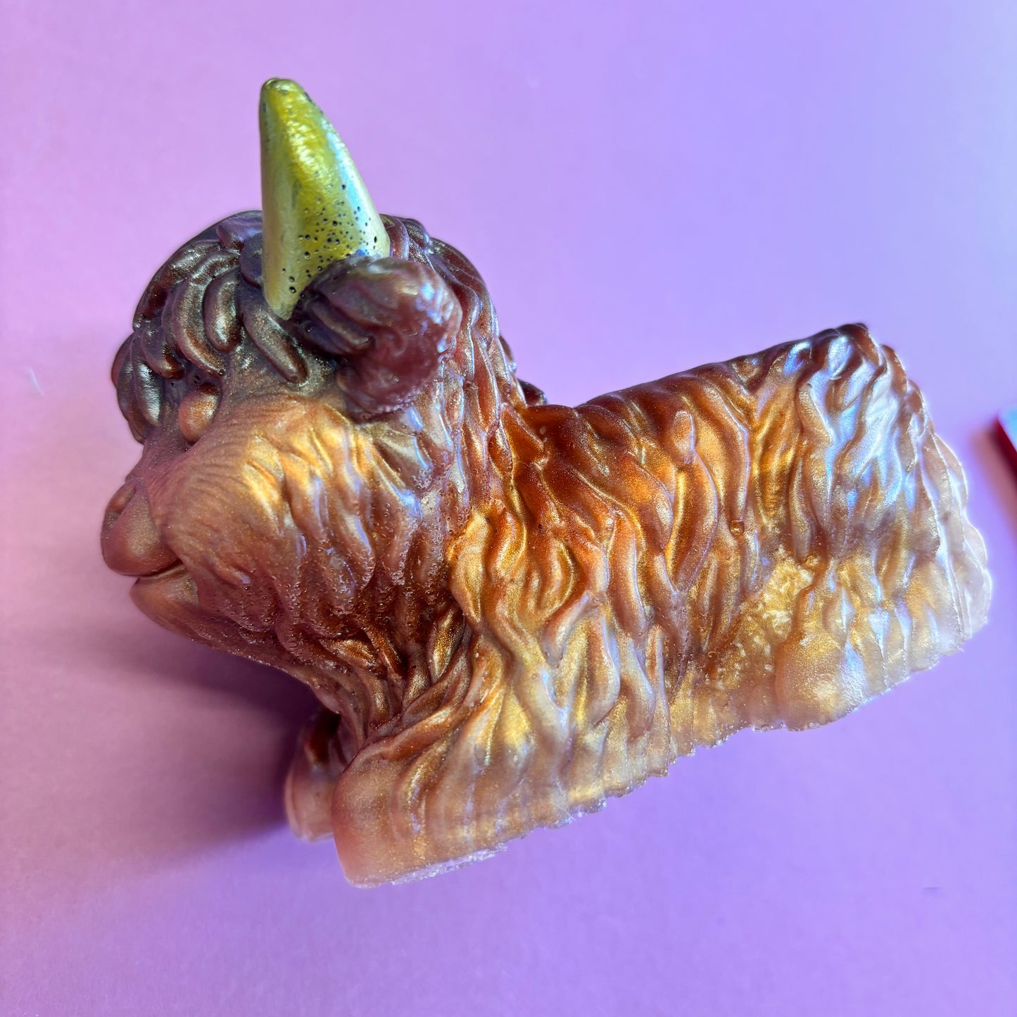 Highland Cow Resin Pot