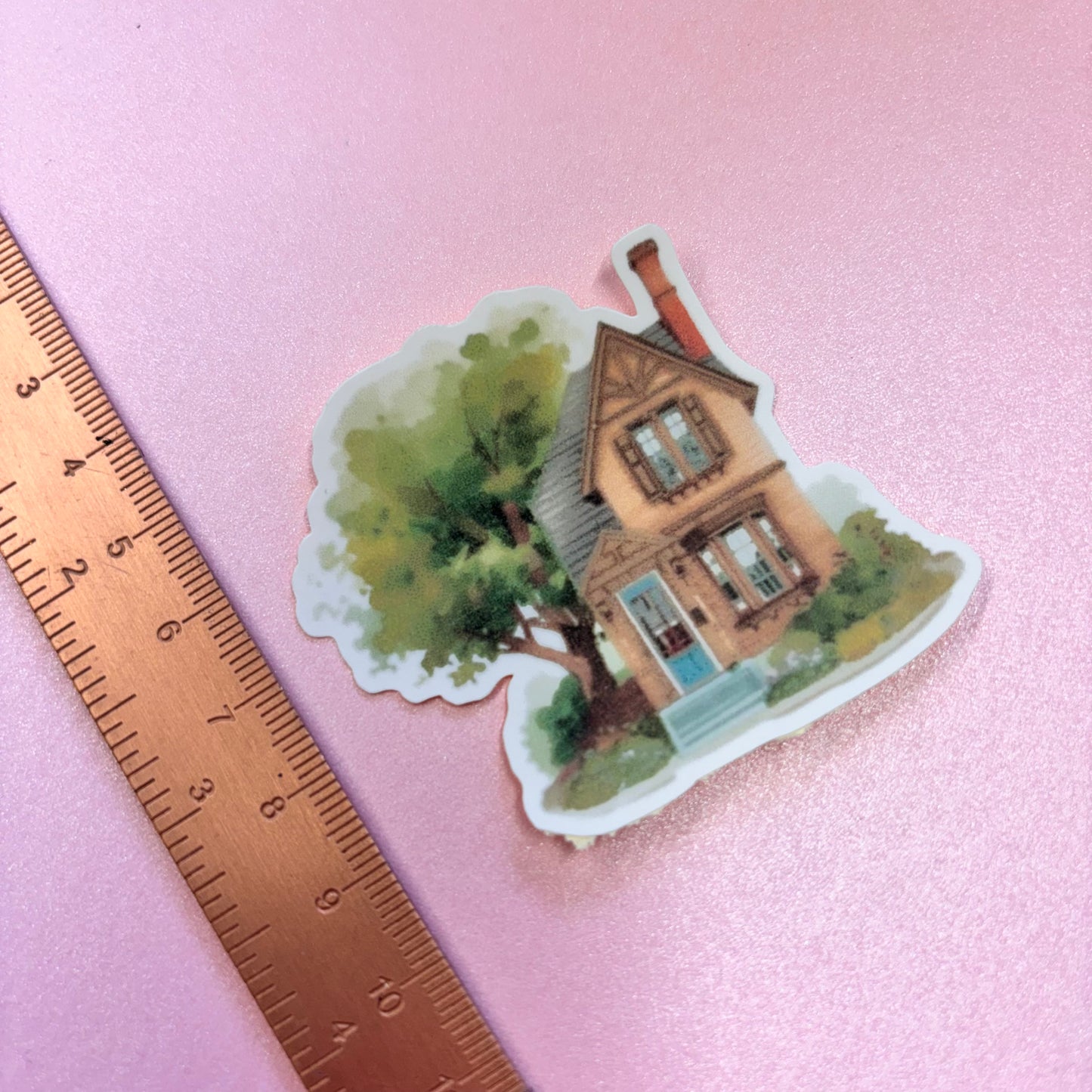 City Life Brick House Die Cut Sticker in Matt