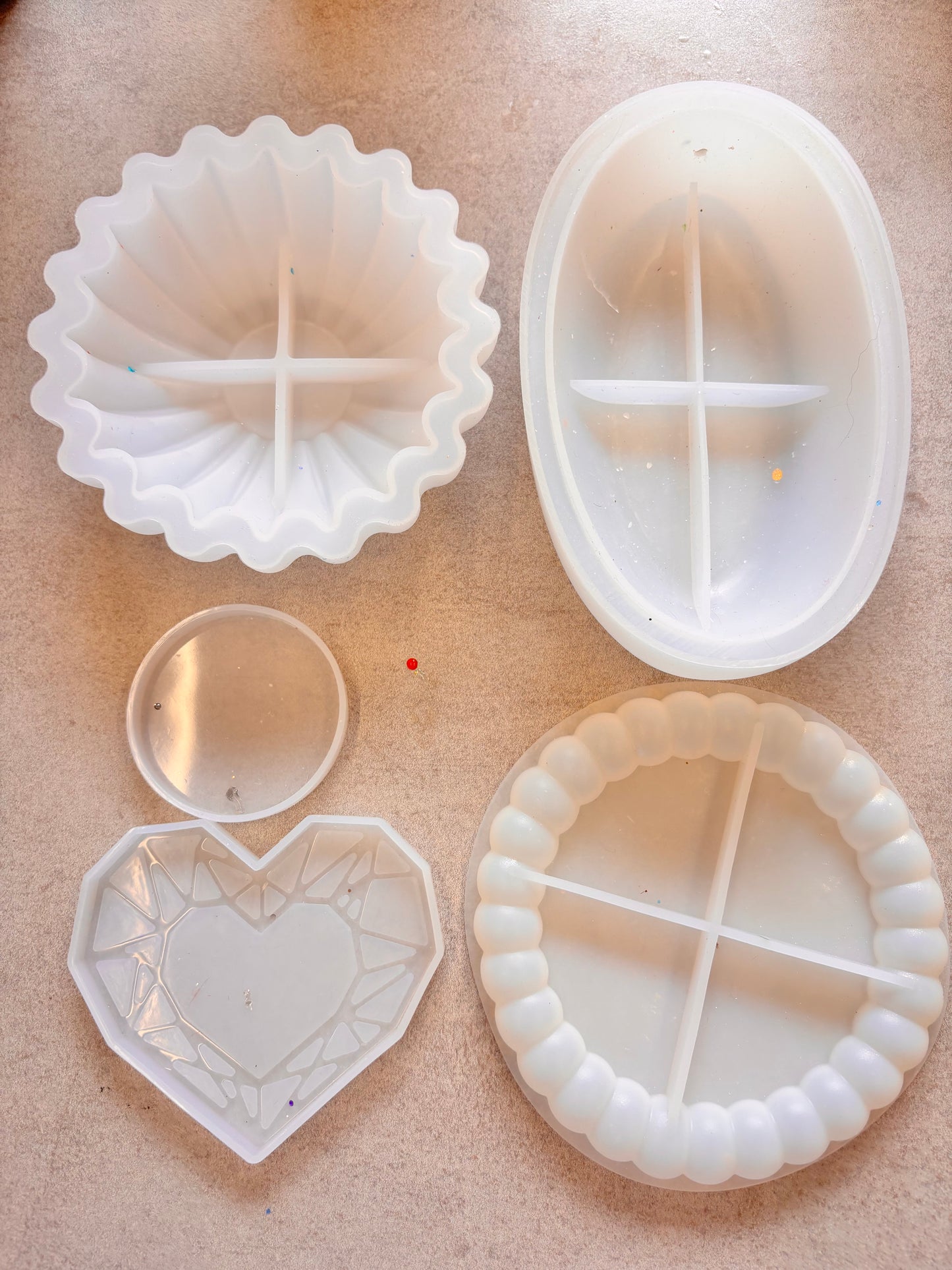 Collection of 5 Resin Molds lot 9