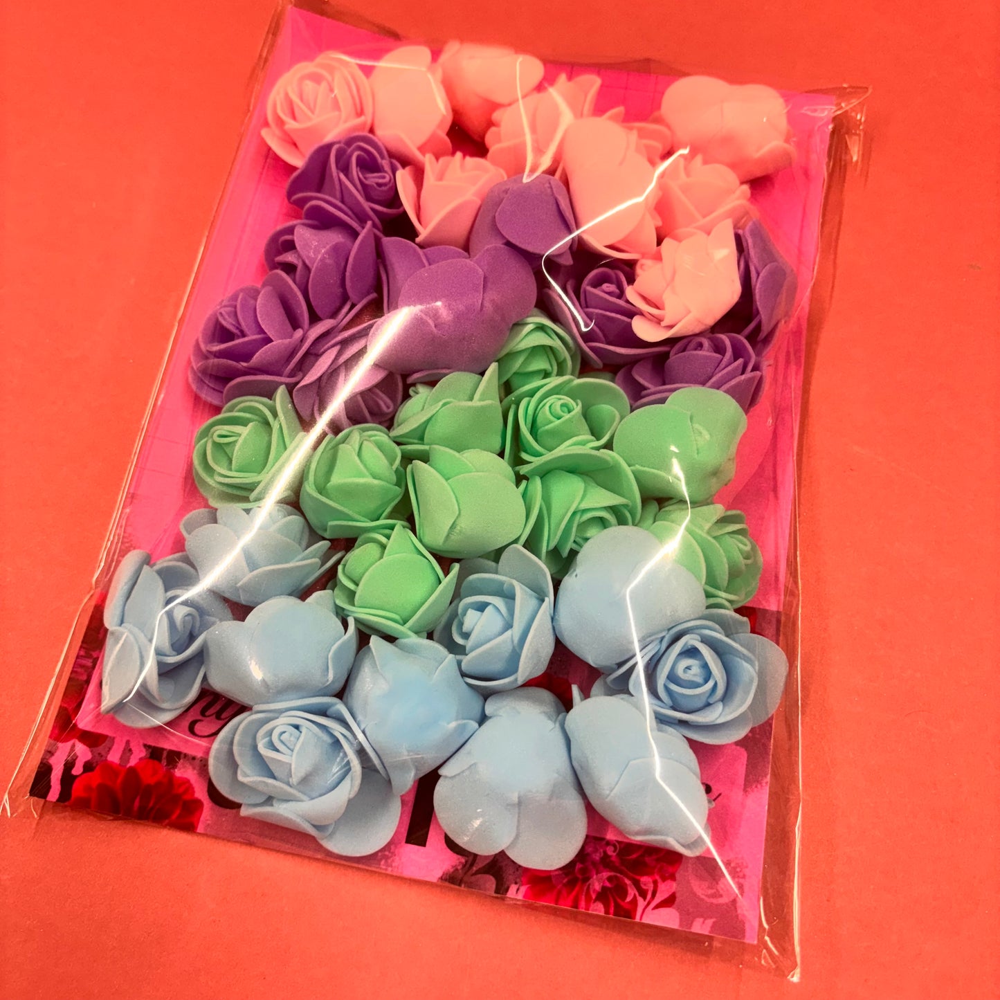 40 pcs Pastel Foam Rose Pack