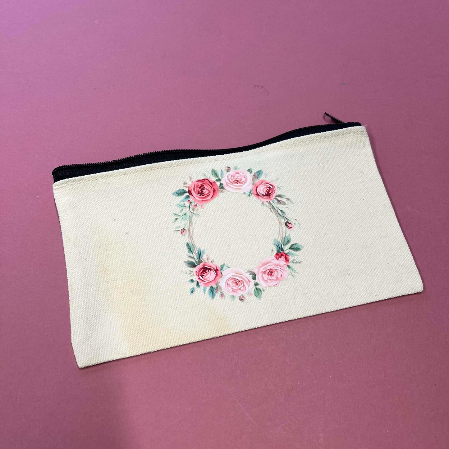 Delicate Roses Pencil case Design 3
