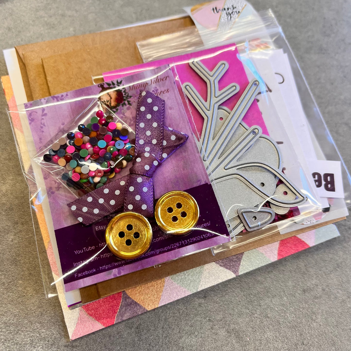 Mays Flowers Mini card making floral kit