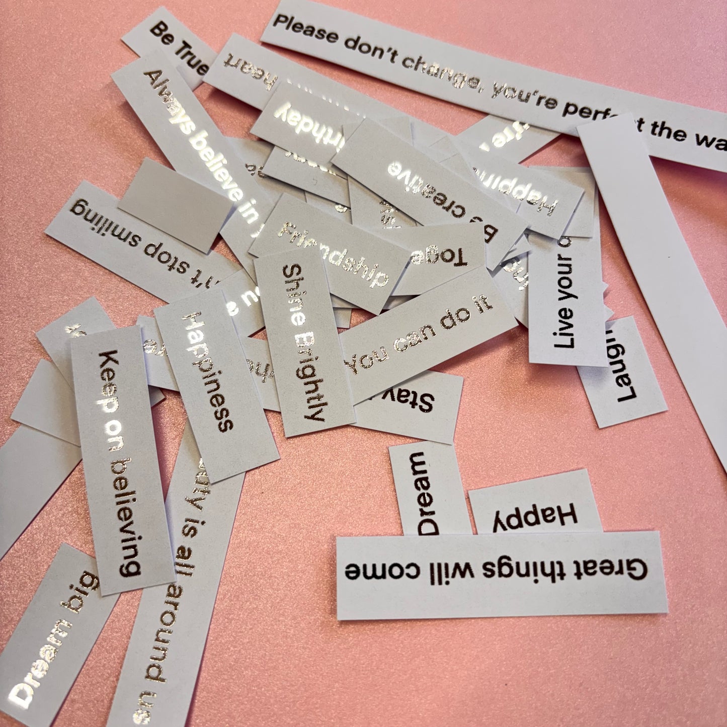 30pcs Silver Foiled Vintage Treasures Word Pack