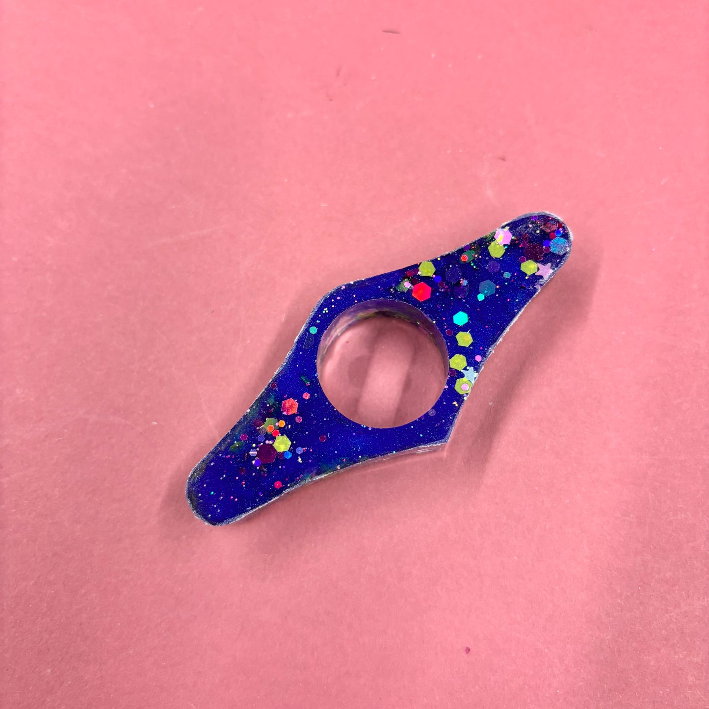 Set Of 4 Purple and Multi Coloured Glitter Book Openers