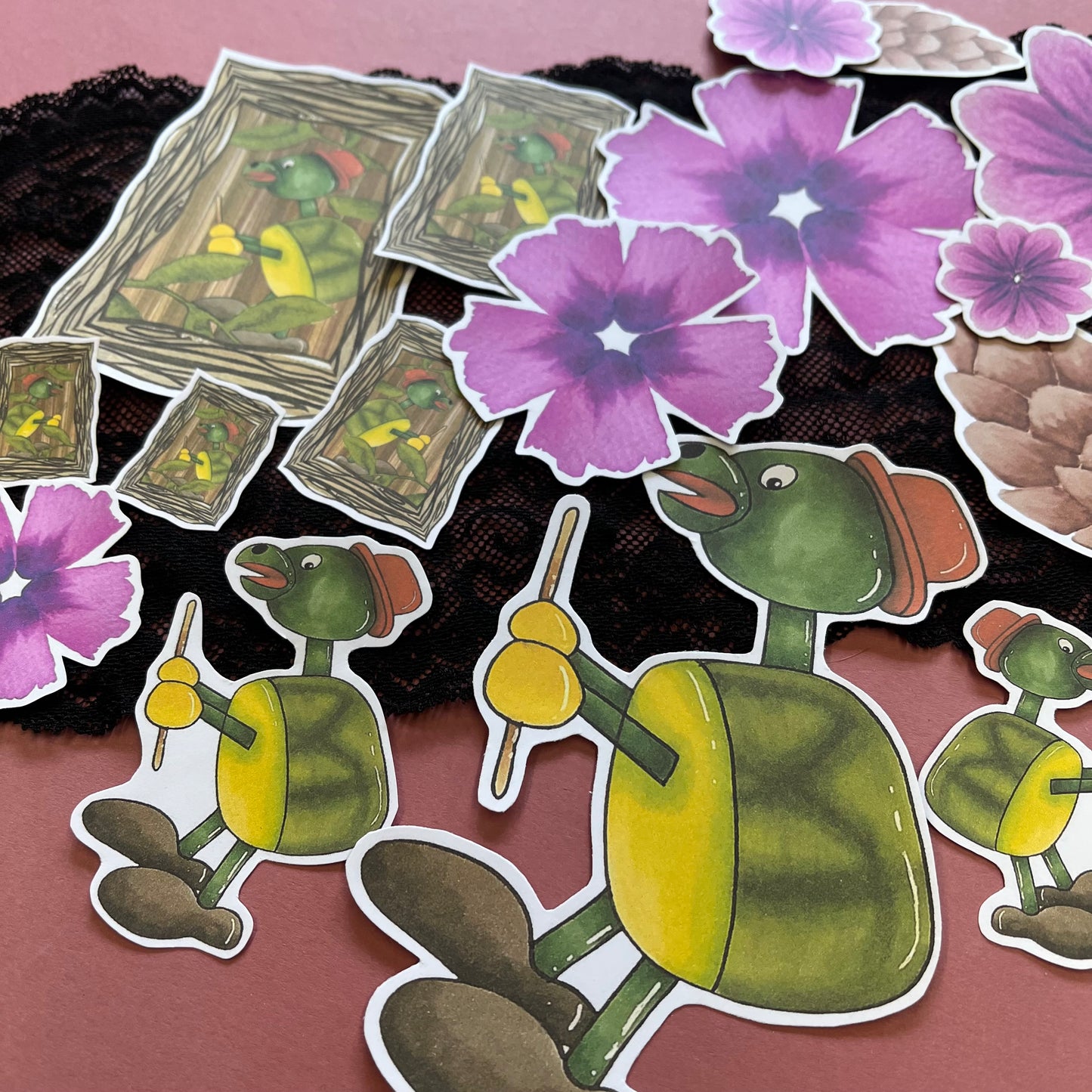 Tommy Turtle Mini Woodland Treasures Card Making Kit