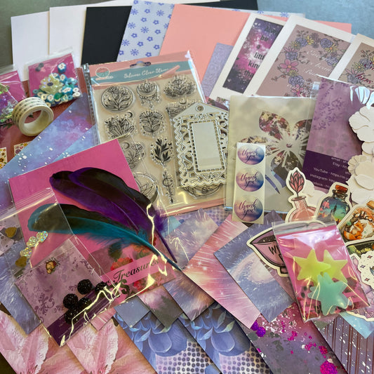 Glitzy Treasures card making kit