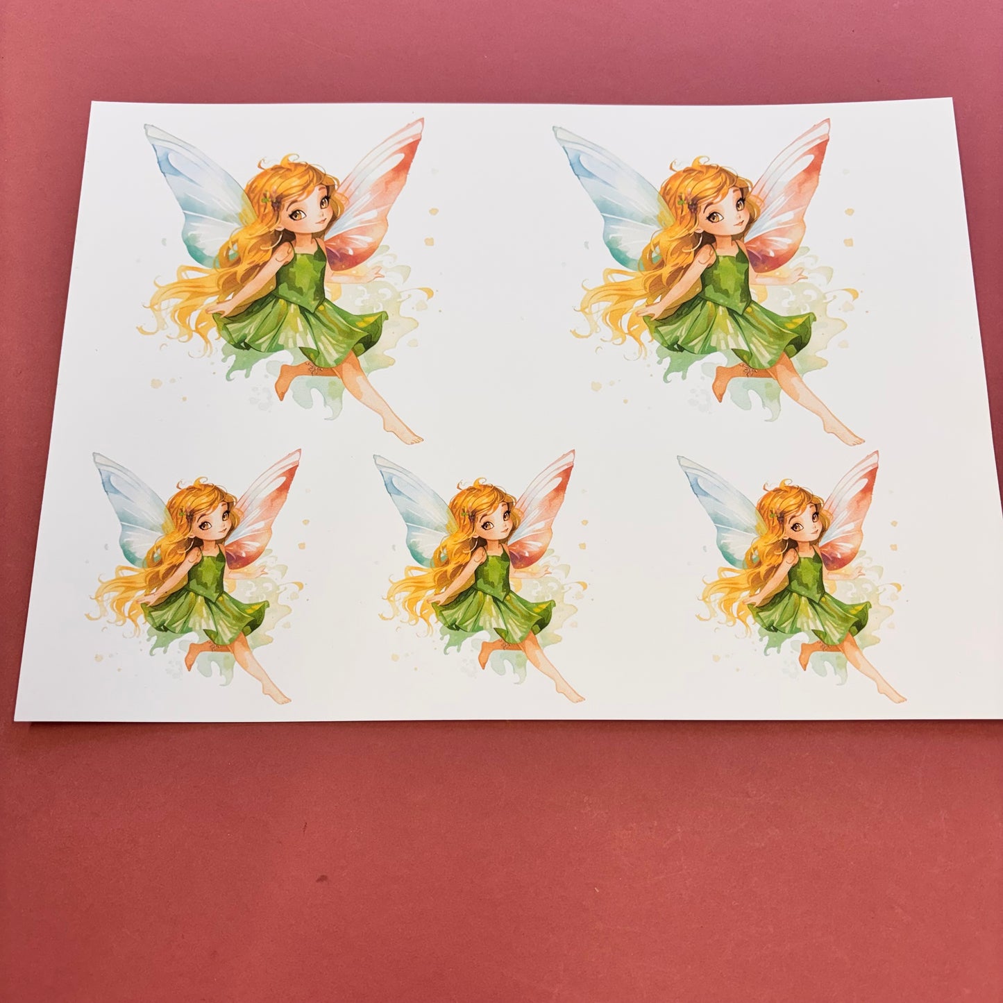 DIGITAL Enchanted Fairies 7pcs Cut Apart Paper Collection