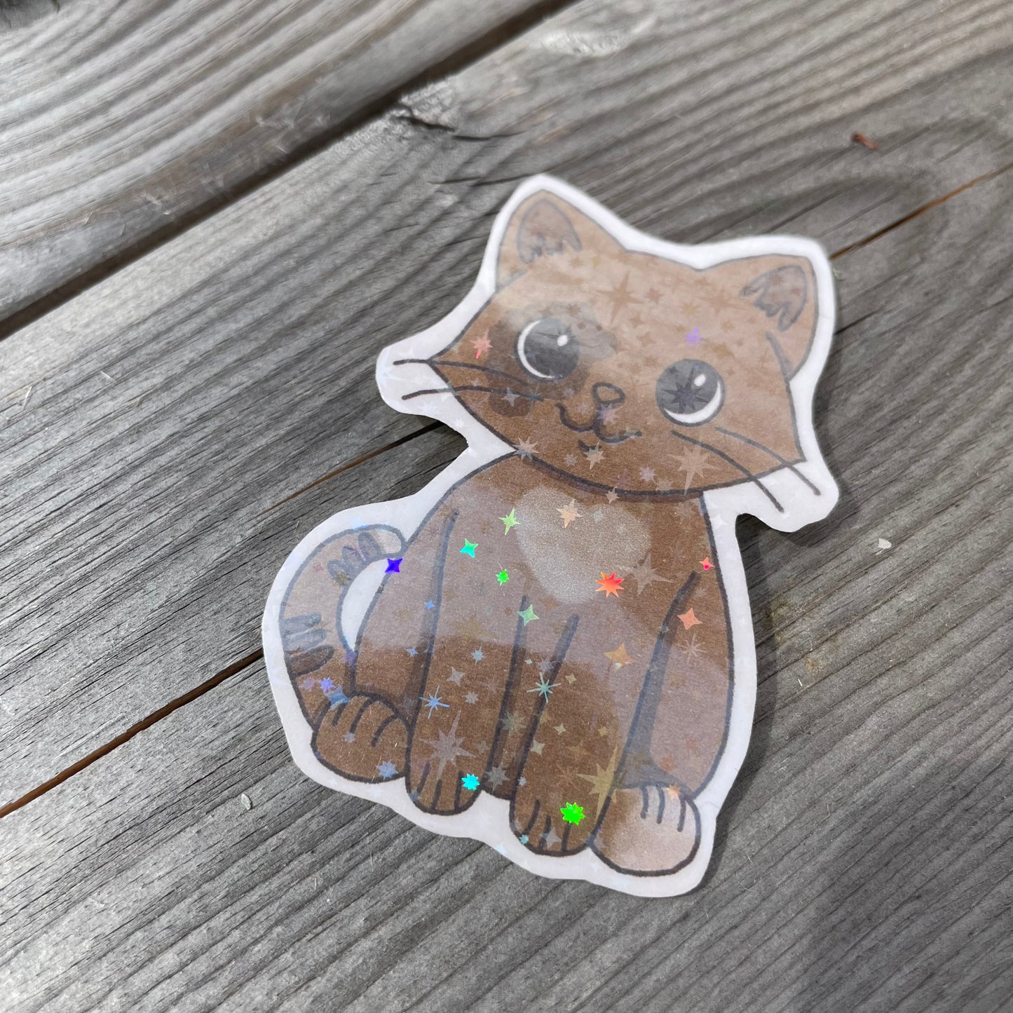 1 pc Casper the Cat Holographic Stickers