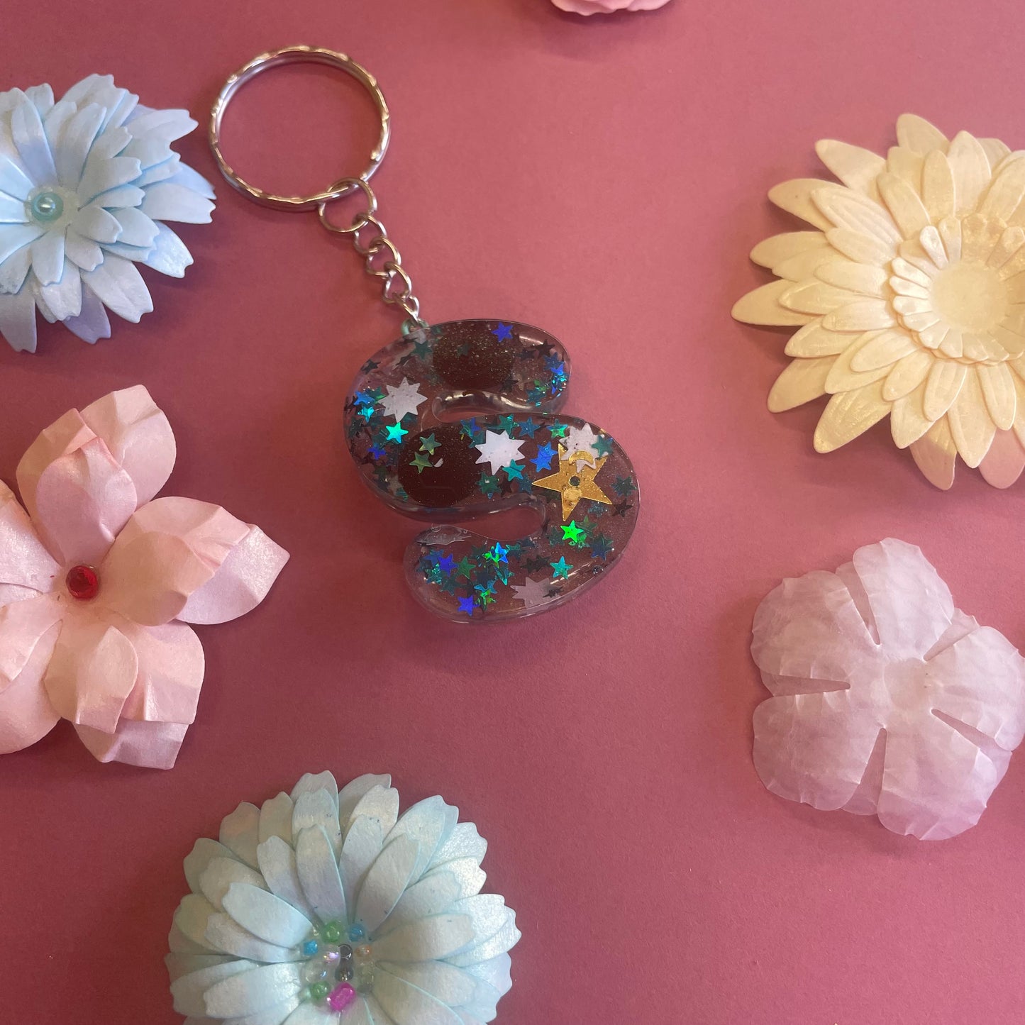 Letter Resin Keyrings