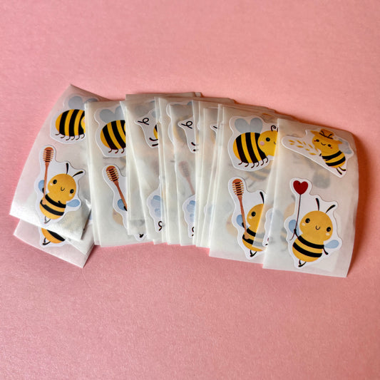 50 pcs Small Bumblebee Stickers