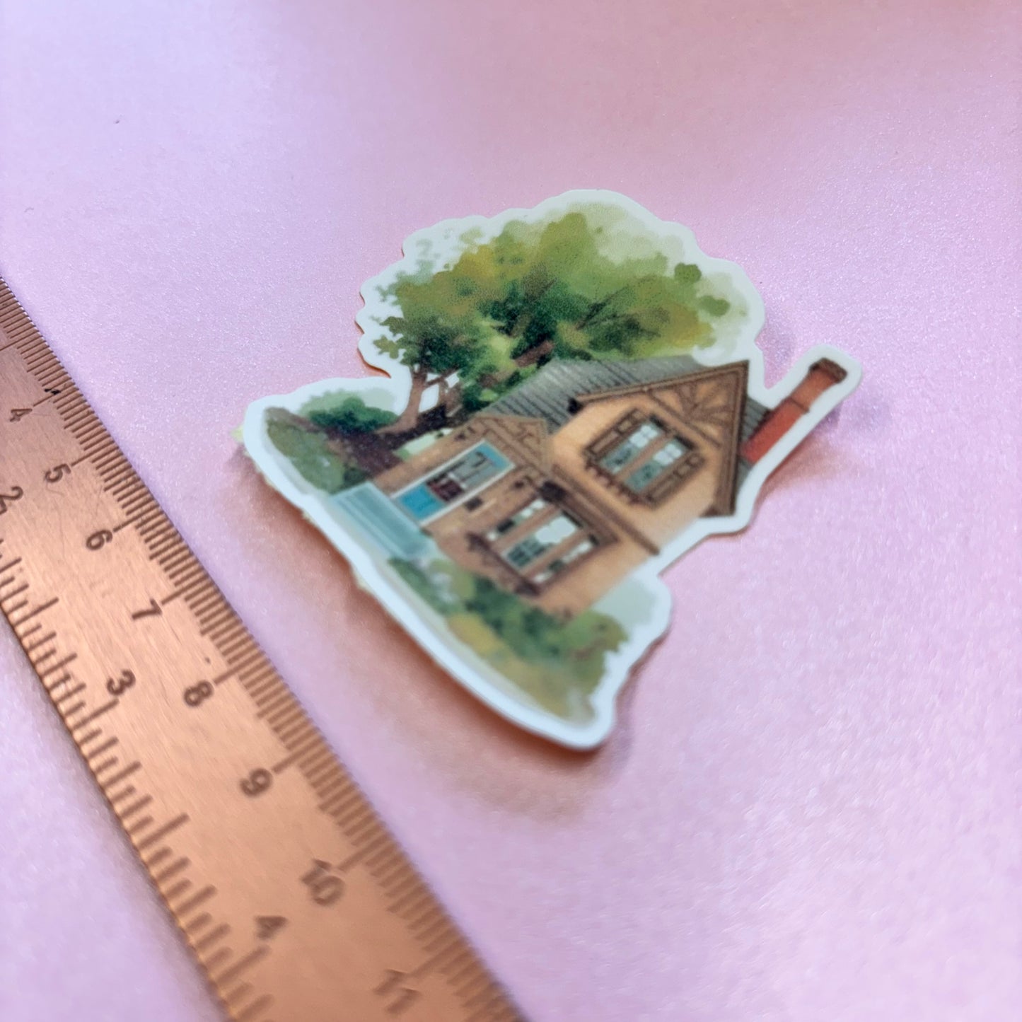 City Life Brick House Die Cut Sticker in Matt