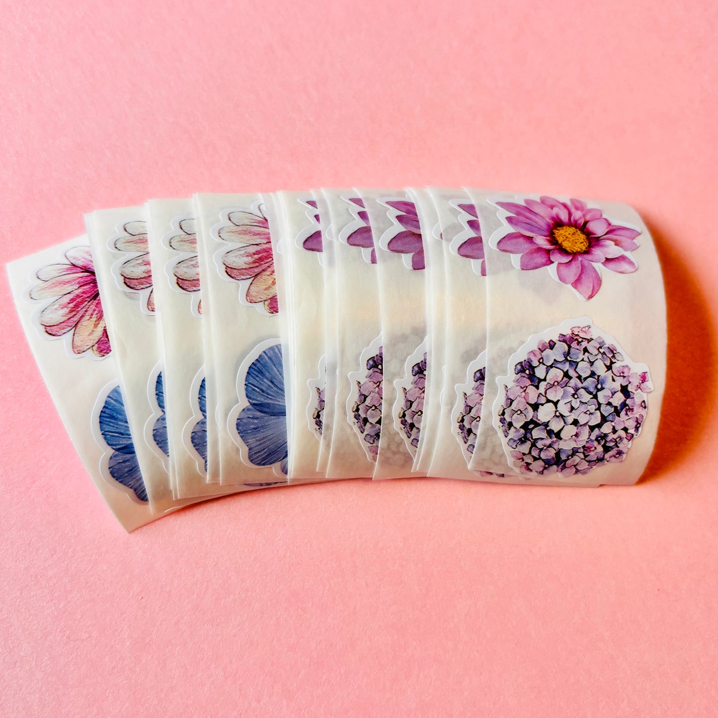 50 pcs Small Flower Stickers