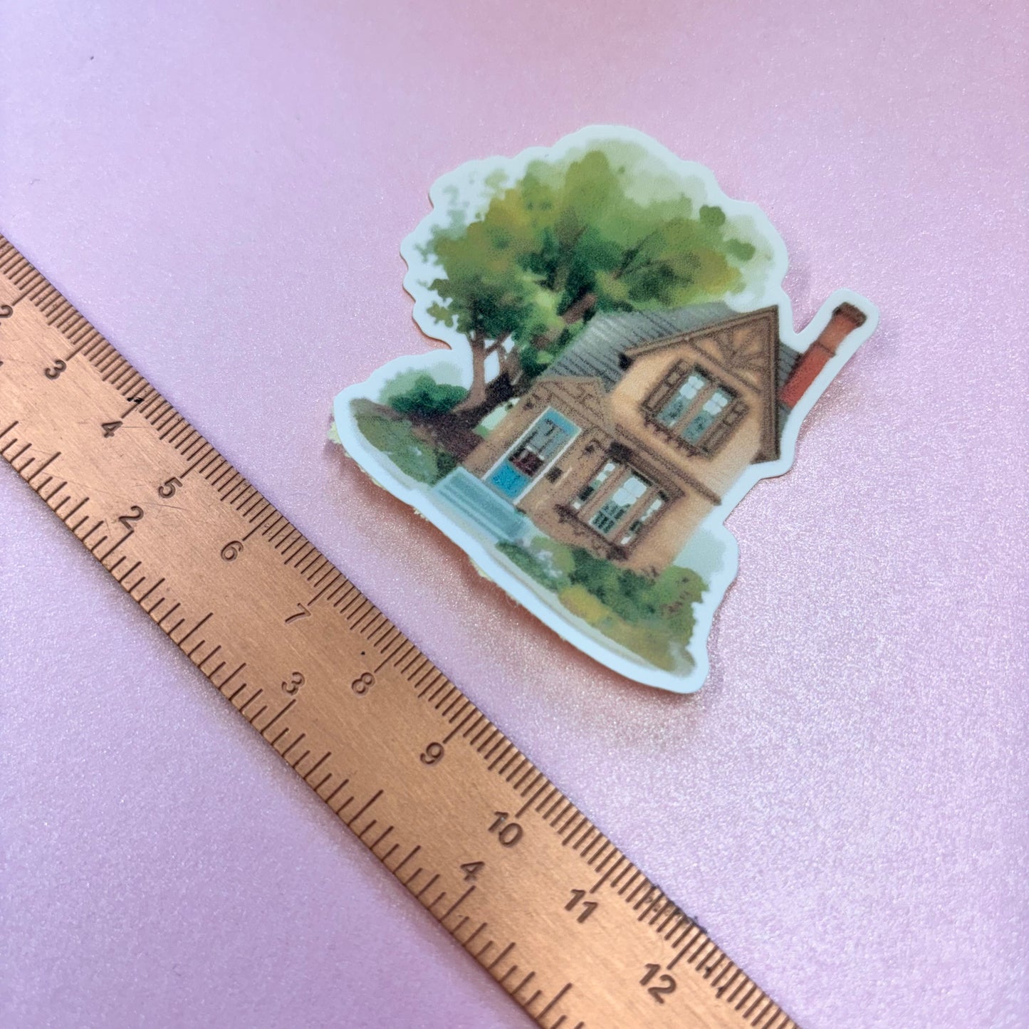 City Life Brick House Die Cut Sticker in Matt