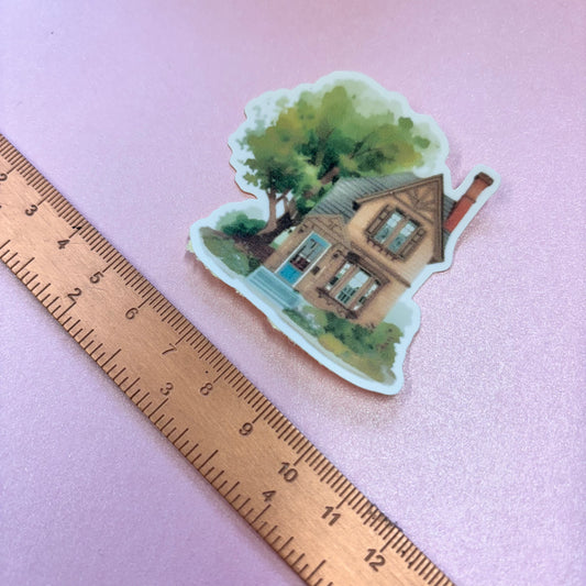 City Life Brick House Die Cut Sticker in Matt