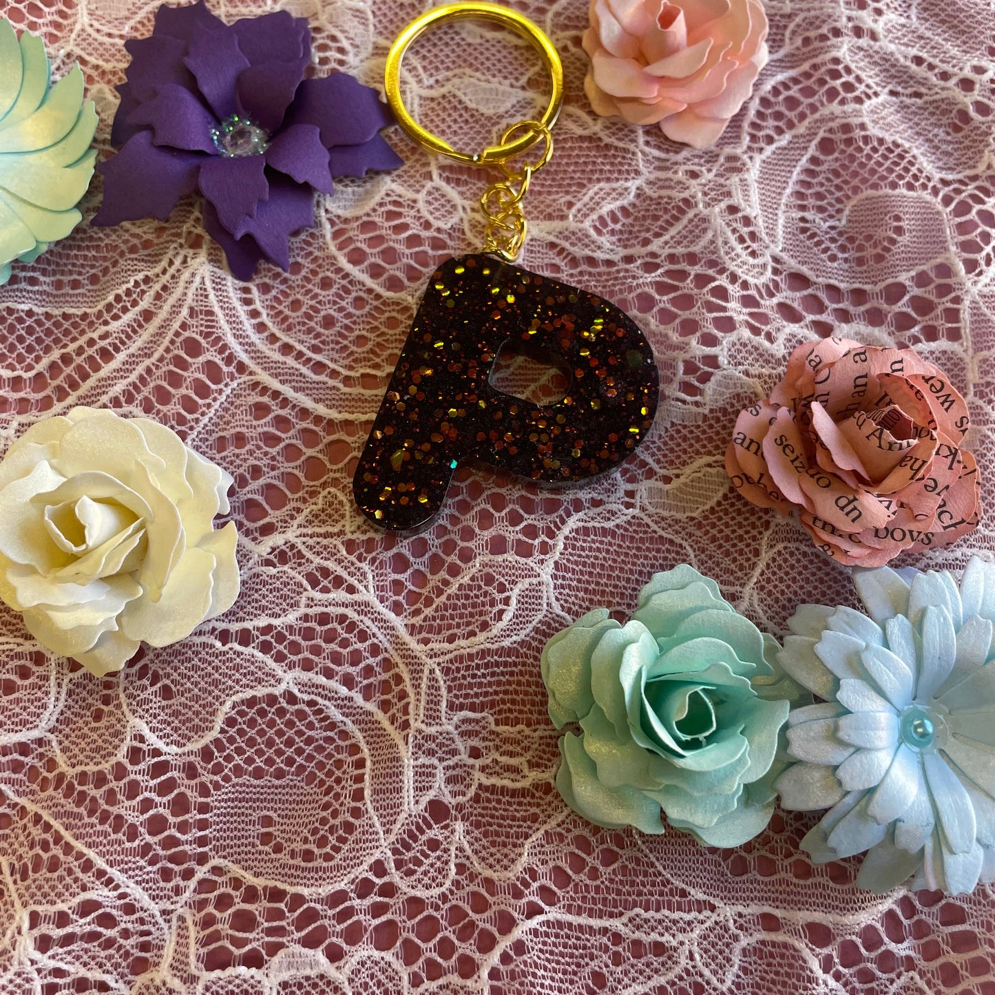 Letter Resin Keyrings