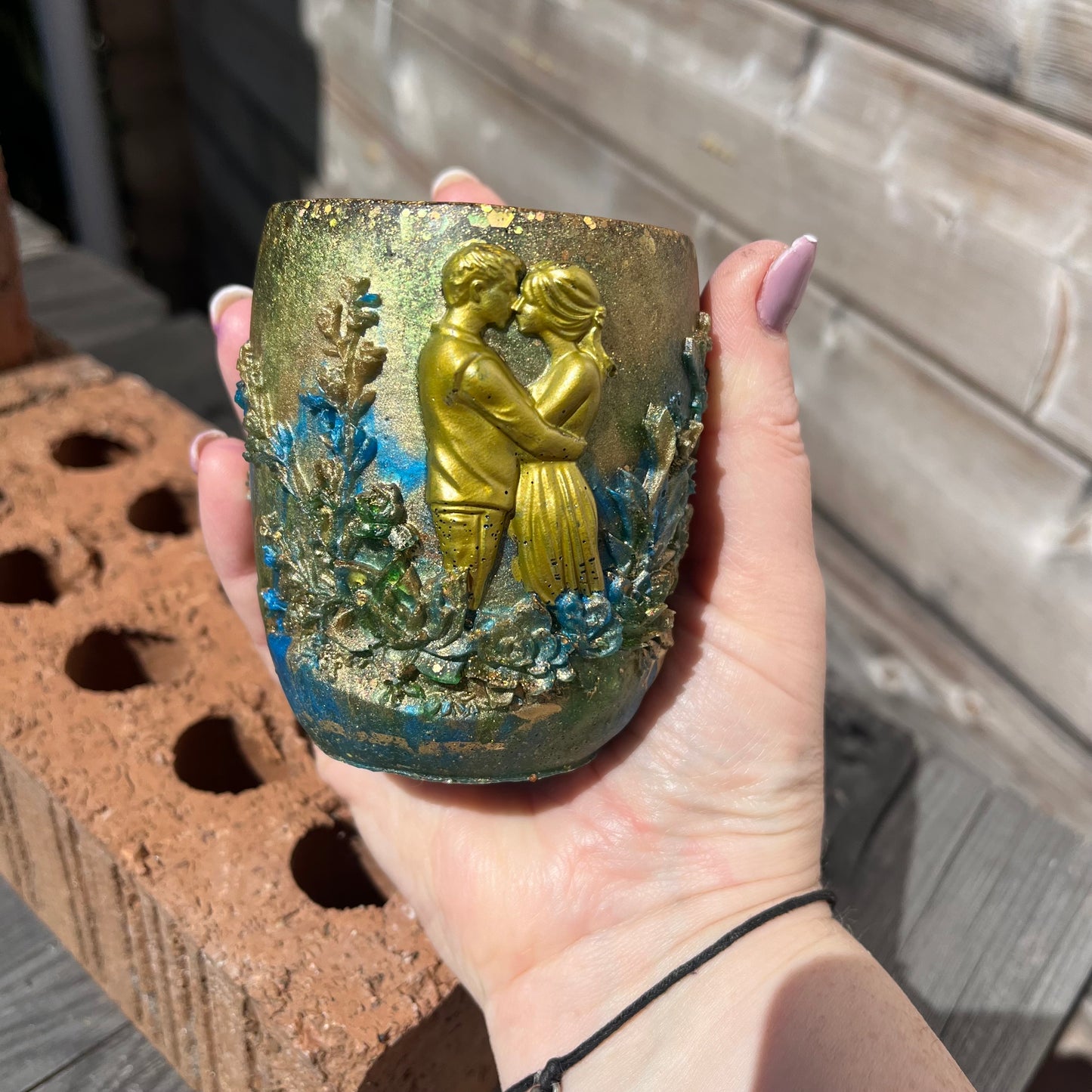 Beautiful Resin Couples 3d Resin Pot Made to order