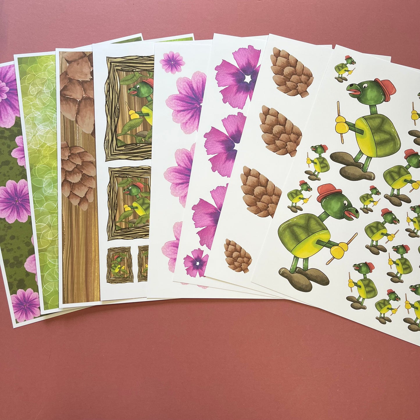 DIGITAL Tommy Turtle Paper Collection with Cut Aparts