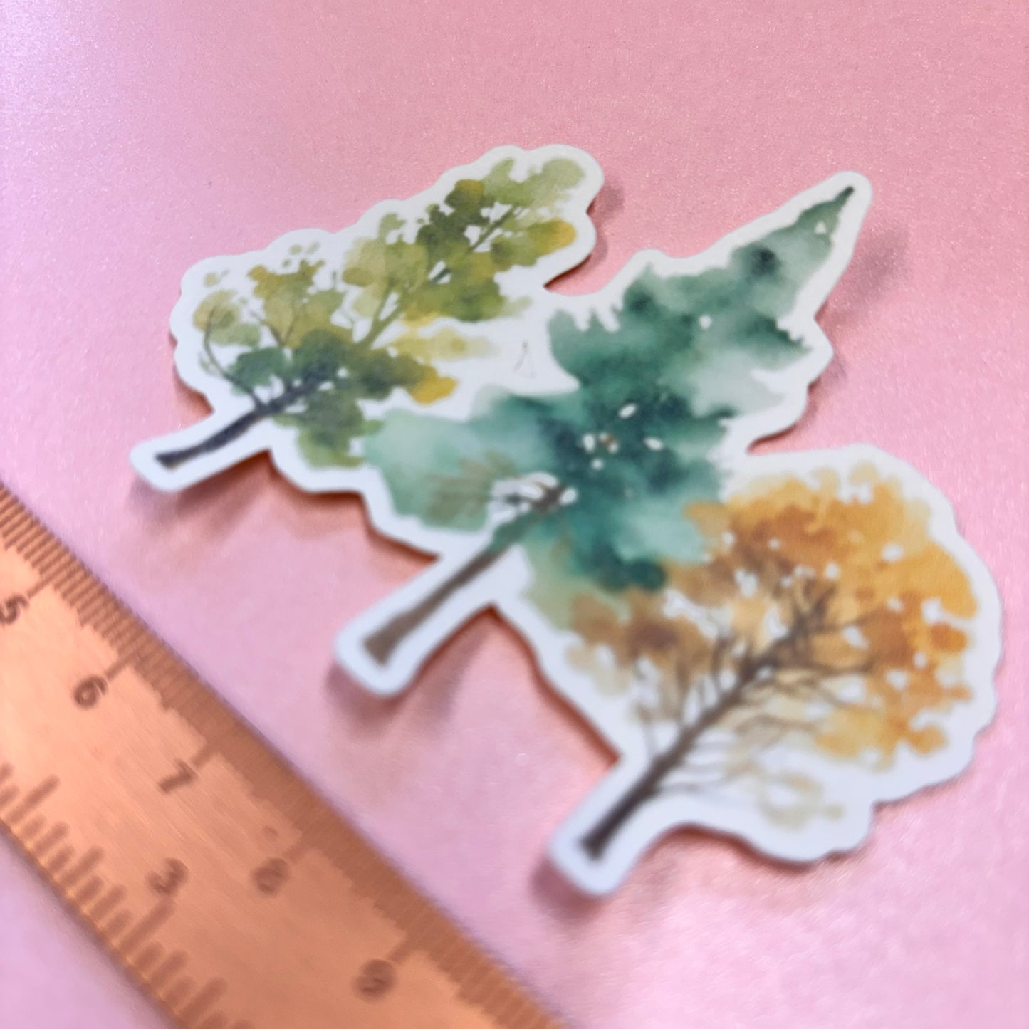 City Life Woodland Die Cut Sticker in Matt