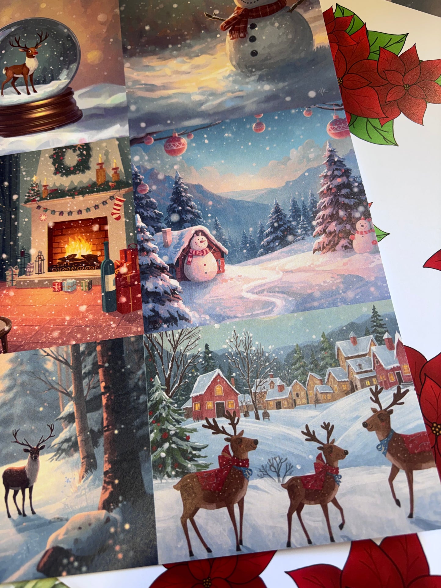 A Blue Christmas Card Making Kit