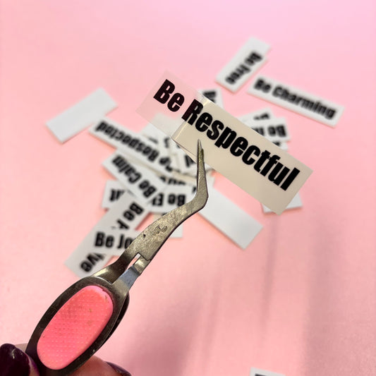 30pcs Clear Stickers Be Bold Word Pack