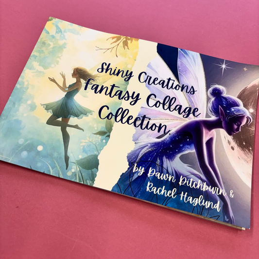 Fantasy Collage Book Ephemera and Sticker Bundle
