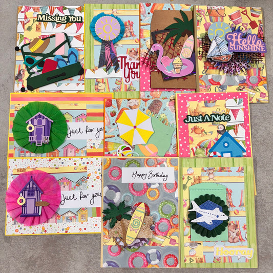 10 Handmade Beach Themed Cards
