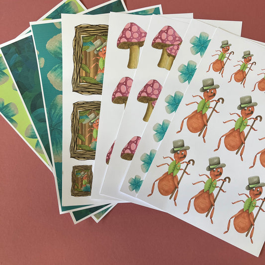 DIGITAL Anthony Ant Paper Collection with Cut Aparts