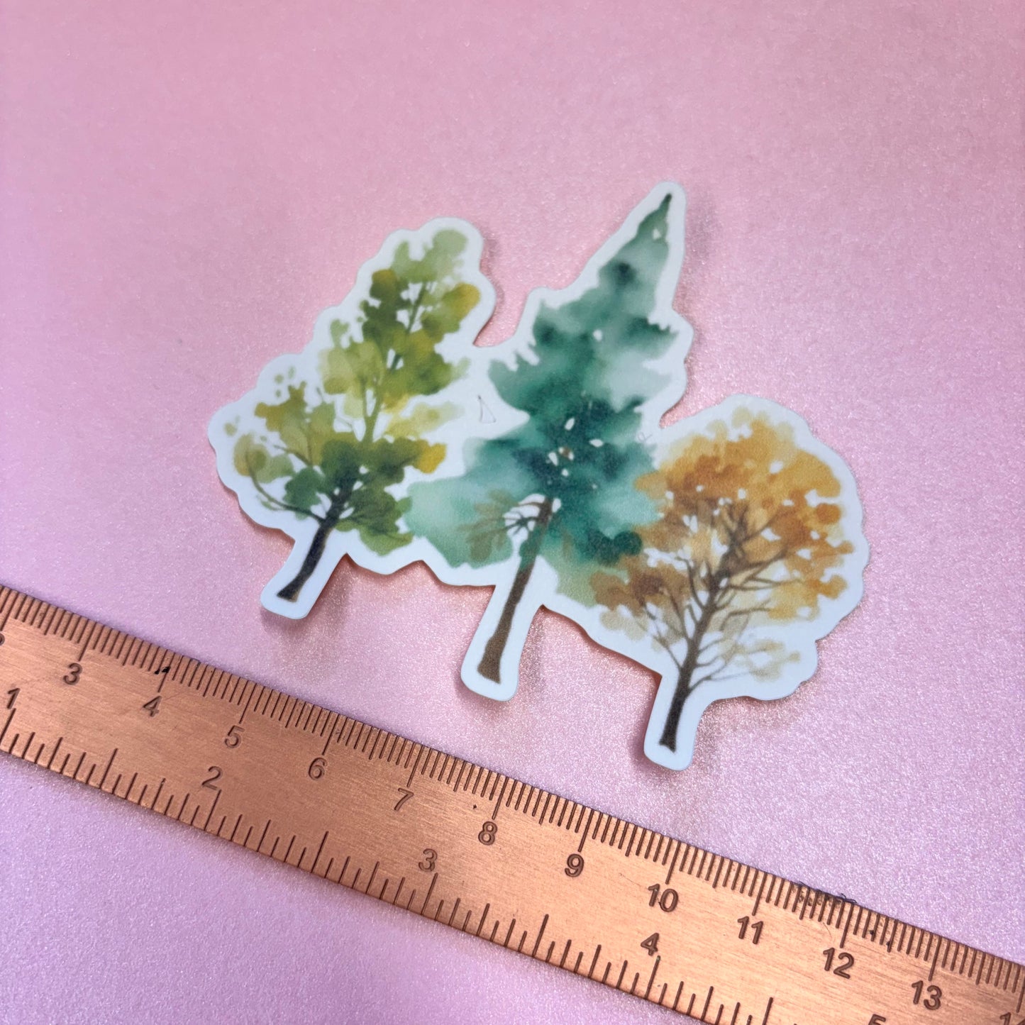 City Life Woodland Die Cut Sticker in Matt