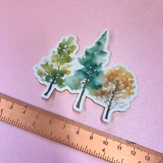City Life Woodland Die Cut Sticker in Matt