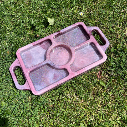 5 compartment Resin Tray Made To Order