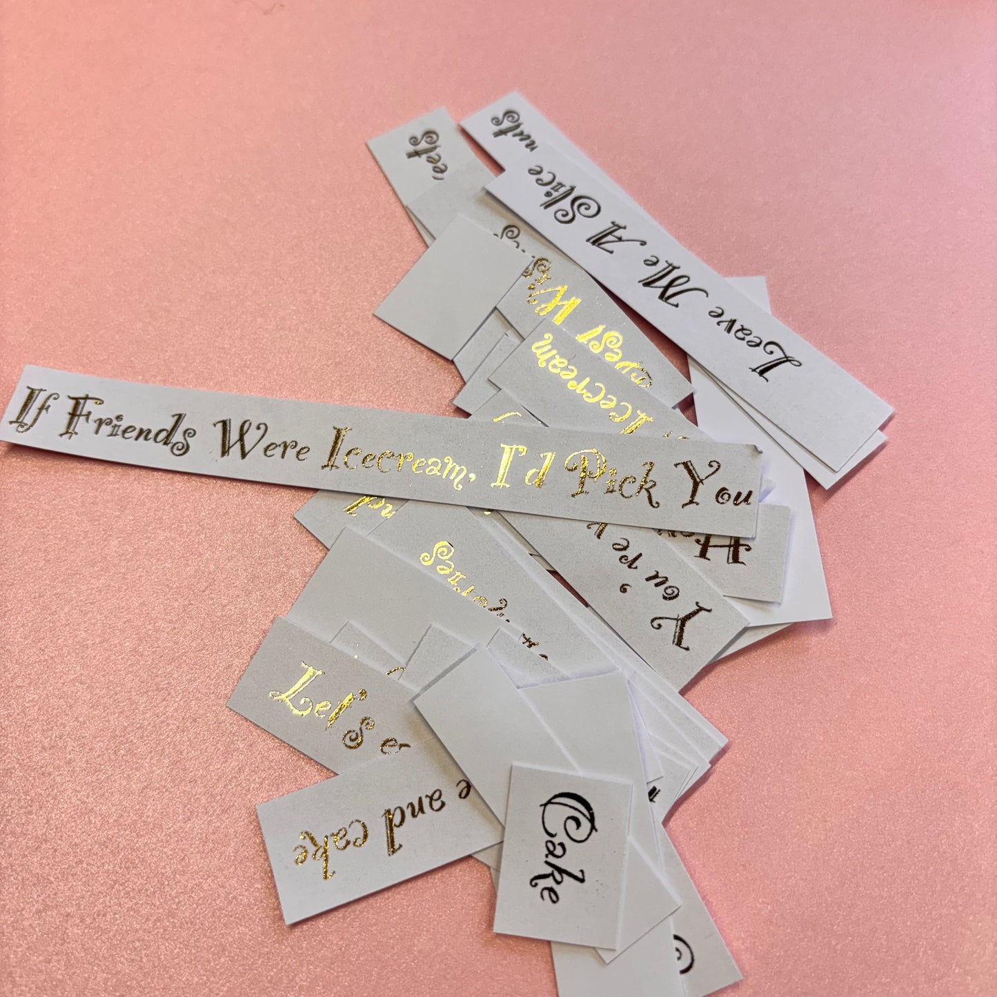 30pcs Gold Foiled Sweet Treasures Word Pack