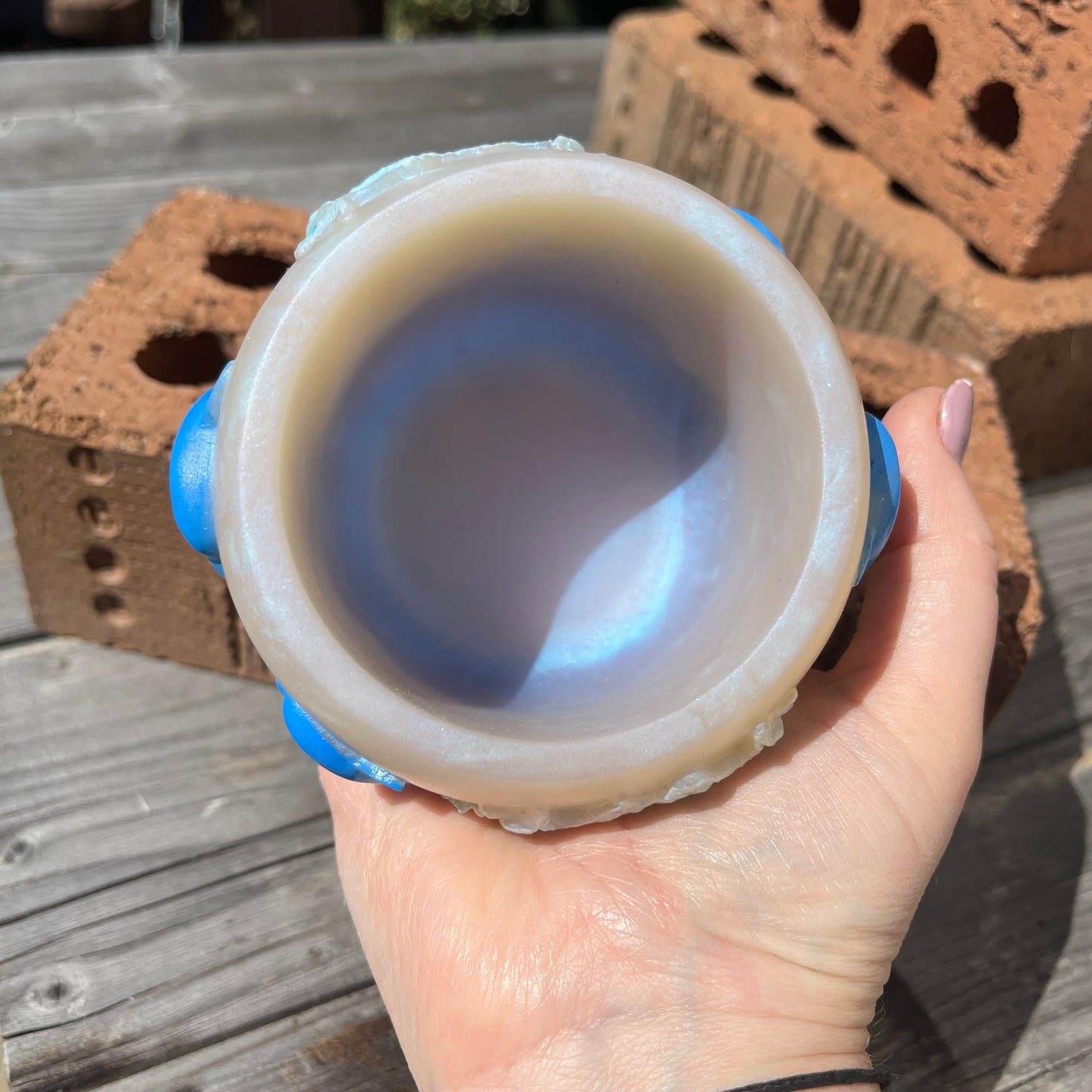 Dolphin Scene 3d Resin Pot