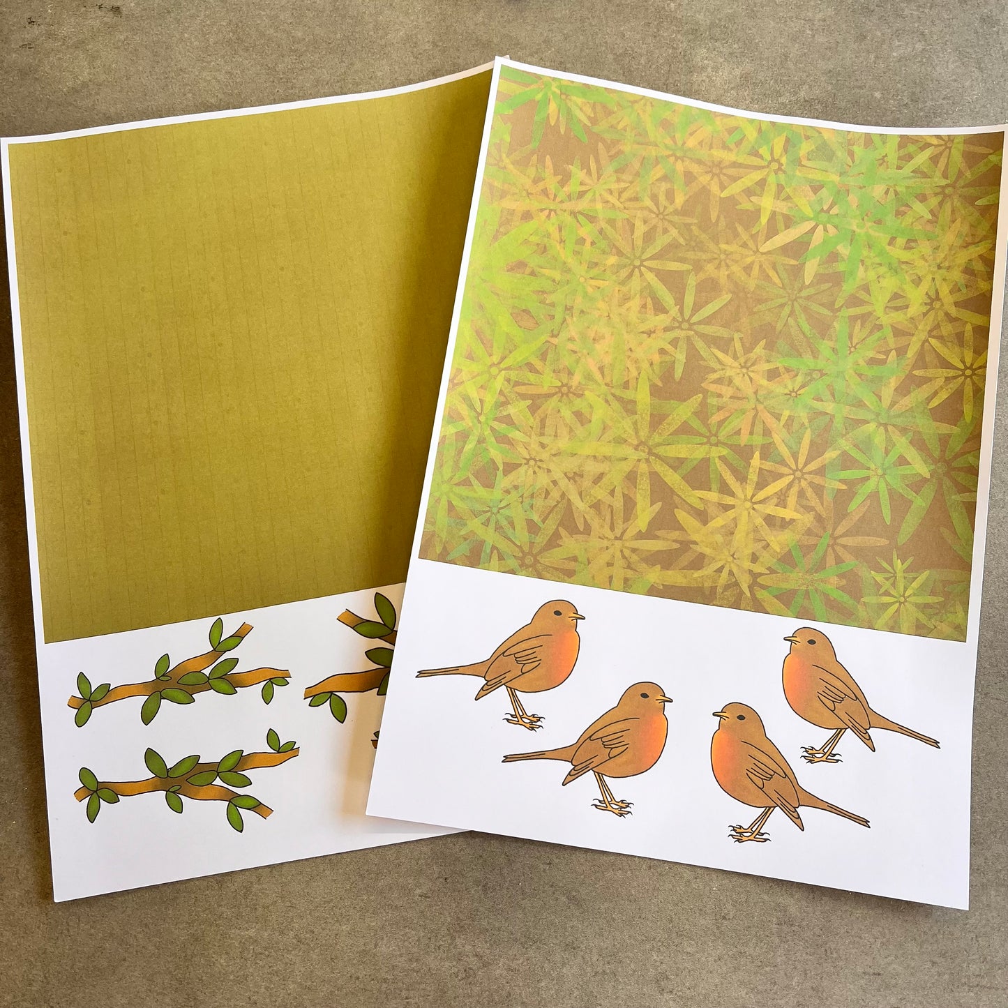 A4 paper pad Chippy the Robin 10 Sheets
