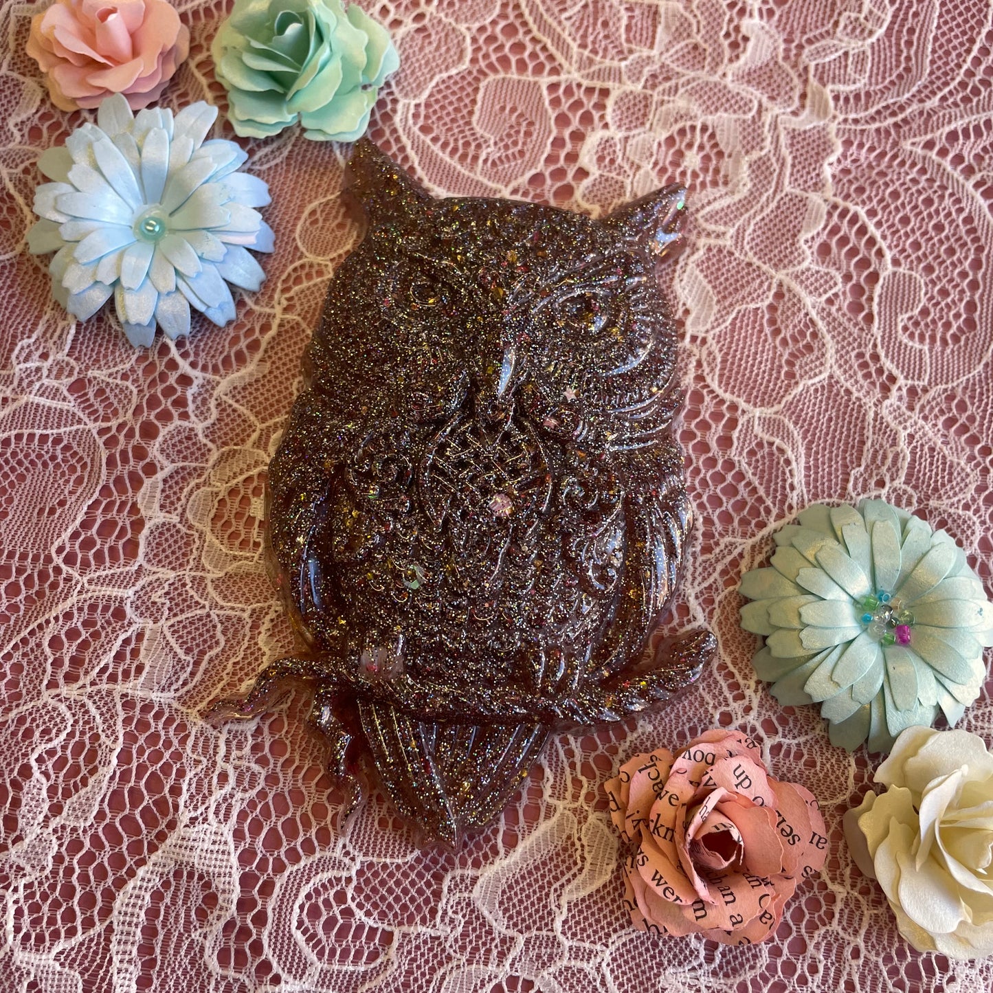 Large Owl Embellishment