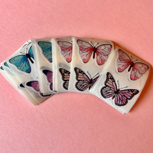 50 pcs Small Butterfly Stickers
