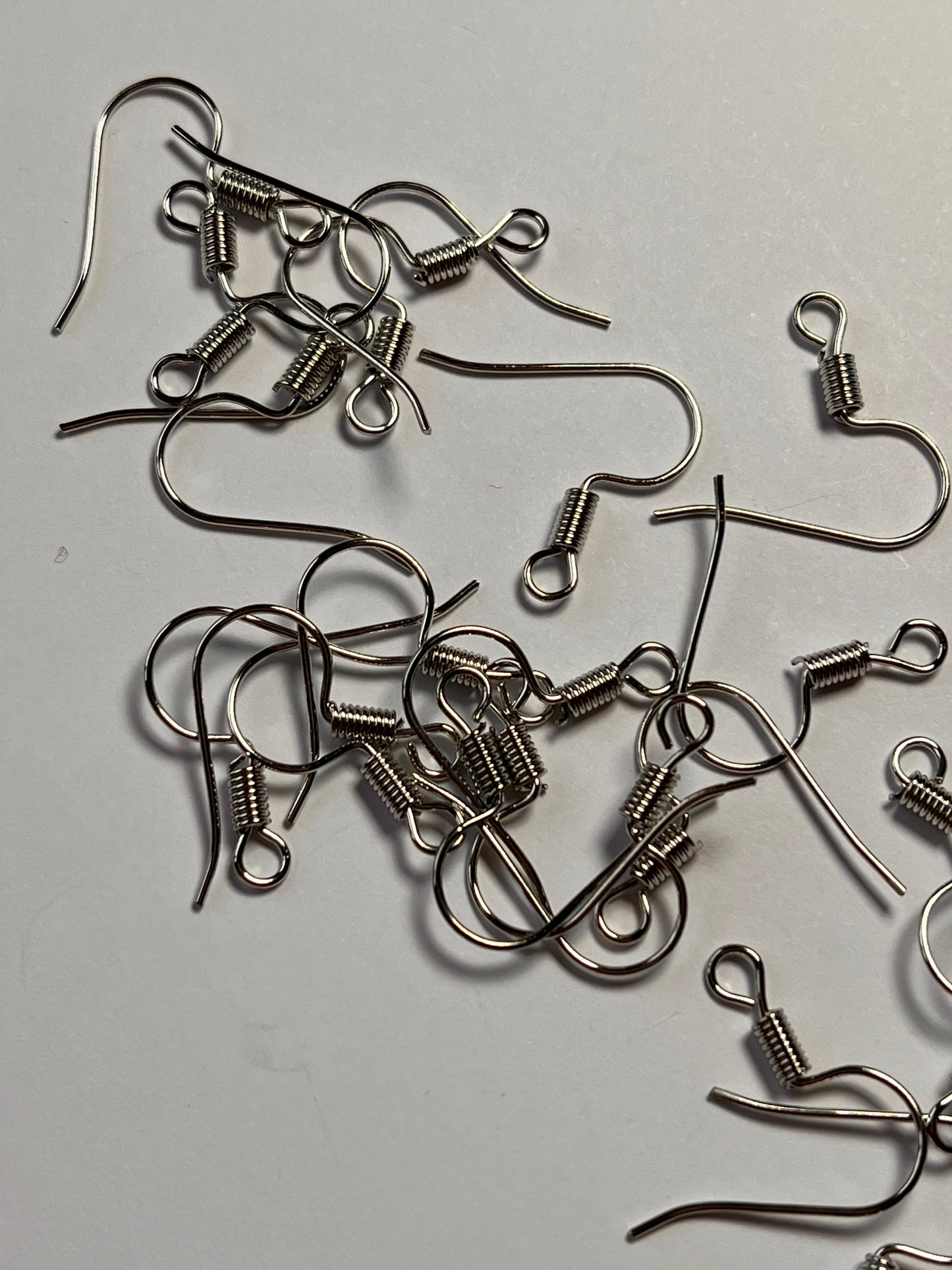 100 pcs Antique Silver Plated earwires