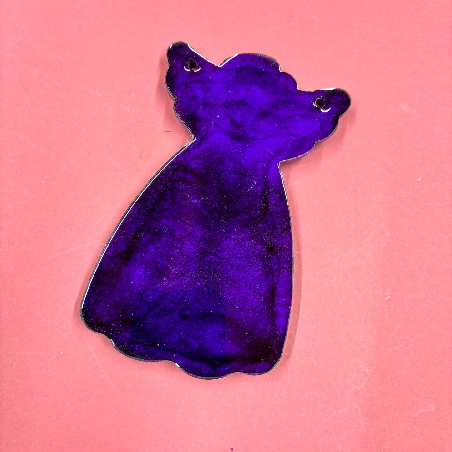 Beautiful Purple large Resin Angel Hanger