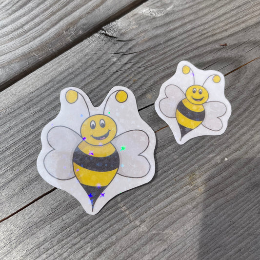 2 pc Julia the Bumblebee Holographic Stickers