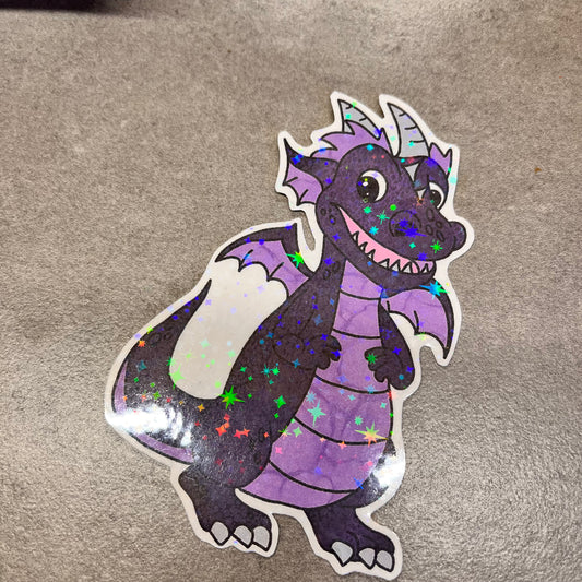 1 pc large Rae the Dragon Holographic Sticker