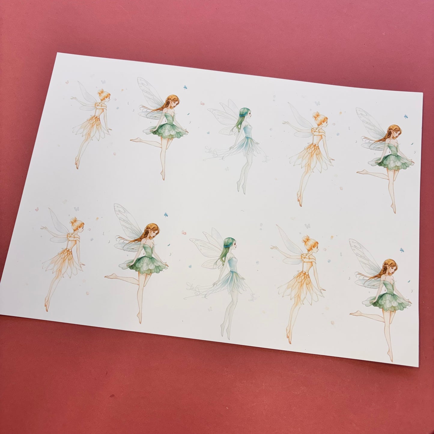 DIGITAL Enchanted Fairies 7pcs Cut Apart Paper Collection