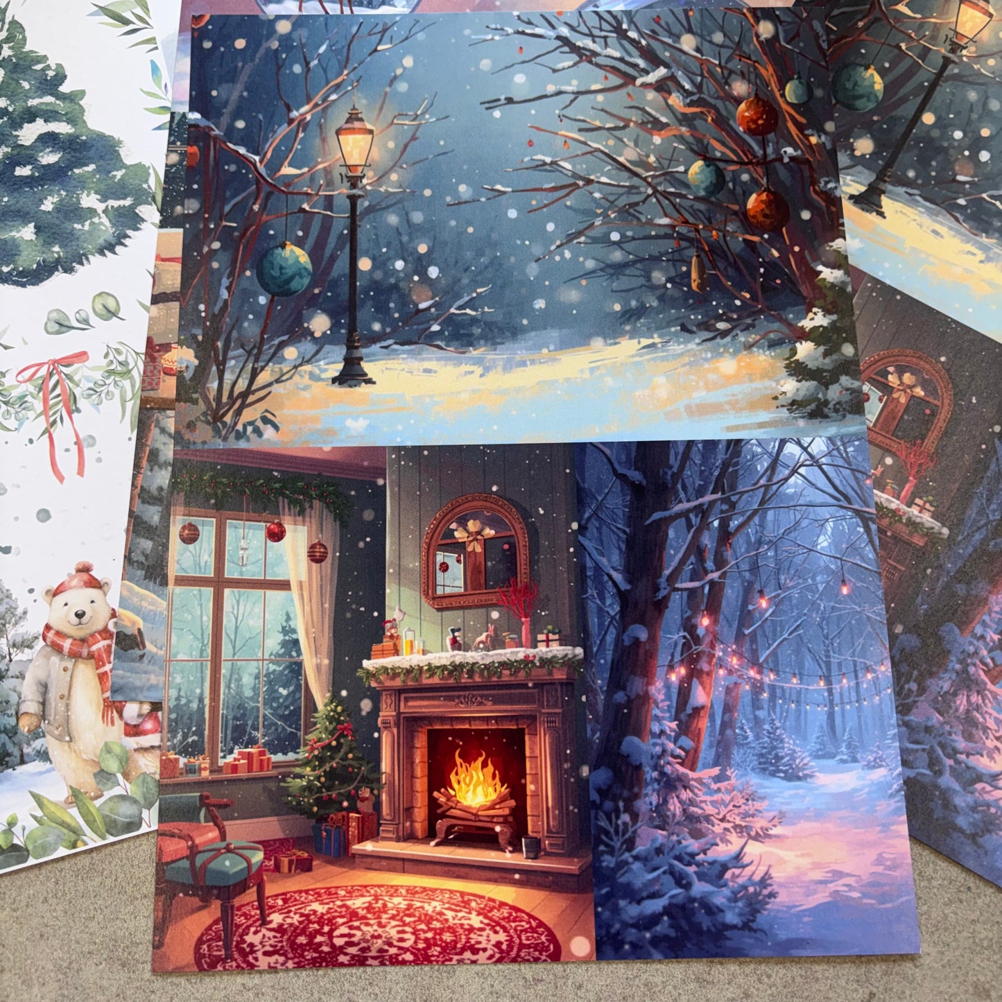 A Blue Christmas Paper Pad