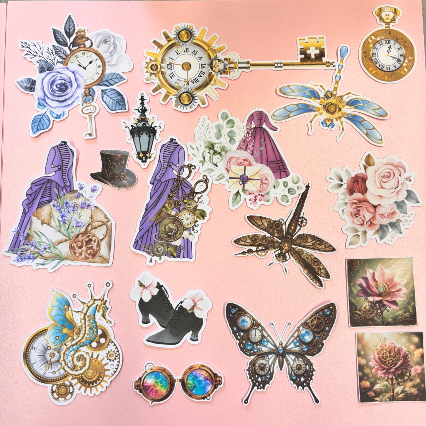 Victorian Steampunk 32pcs Ephemera by Shiny Creation