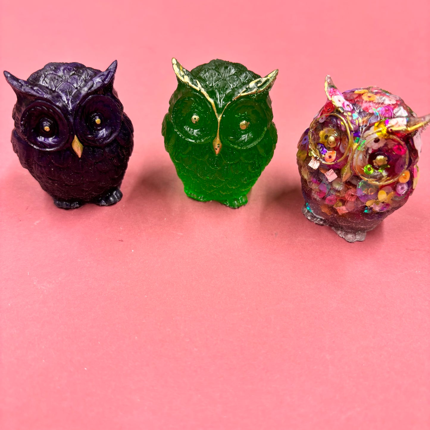 Set of Three Owls